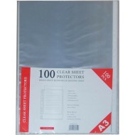 Ζελατίνες πολύτρυπες 35mic. Α3 100 τεμαχίων Υ43x30.5εκ.